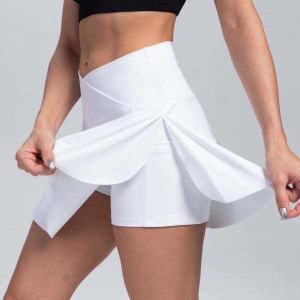 Sports skirts, yoga shorts, tennis skirts, fitness clothes, outdoor high waisted yoga clothes for women - Image 7