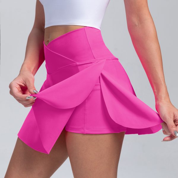 Sports skirts, yoga shorts, tennis skirts, fitness clothes, outdoor high waisted yoga clothes for women