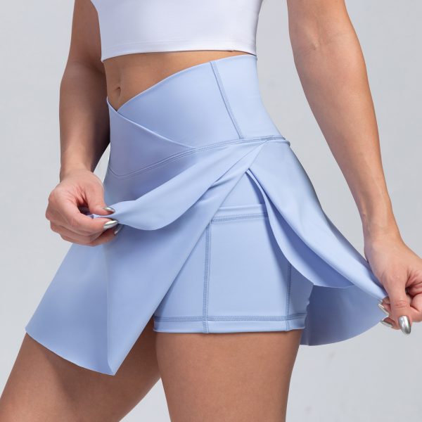 Sports skirts, yoga shorts, tennis skirts, fitness clothes, outdoor high waisted yoga clothes for women - Image 8