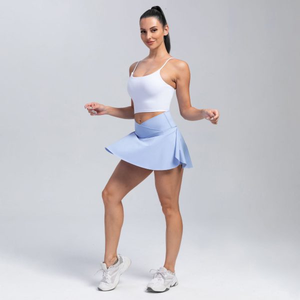 Sports skirts, yoga shorts, tennis skirts, fitness clothes, outdoor high waisted yoga clothes for women - Image 3